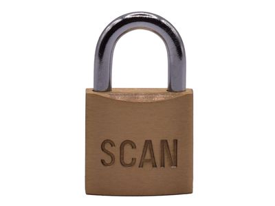 Scan SCAPLB25 Brass Padlock 25mm