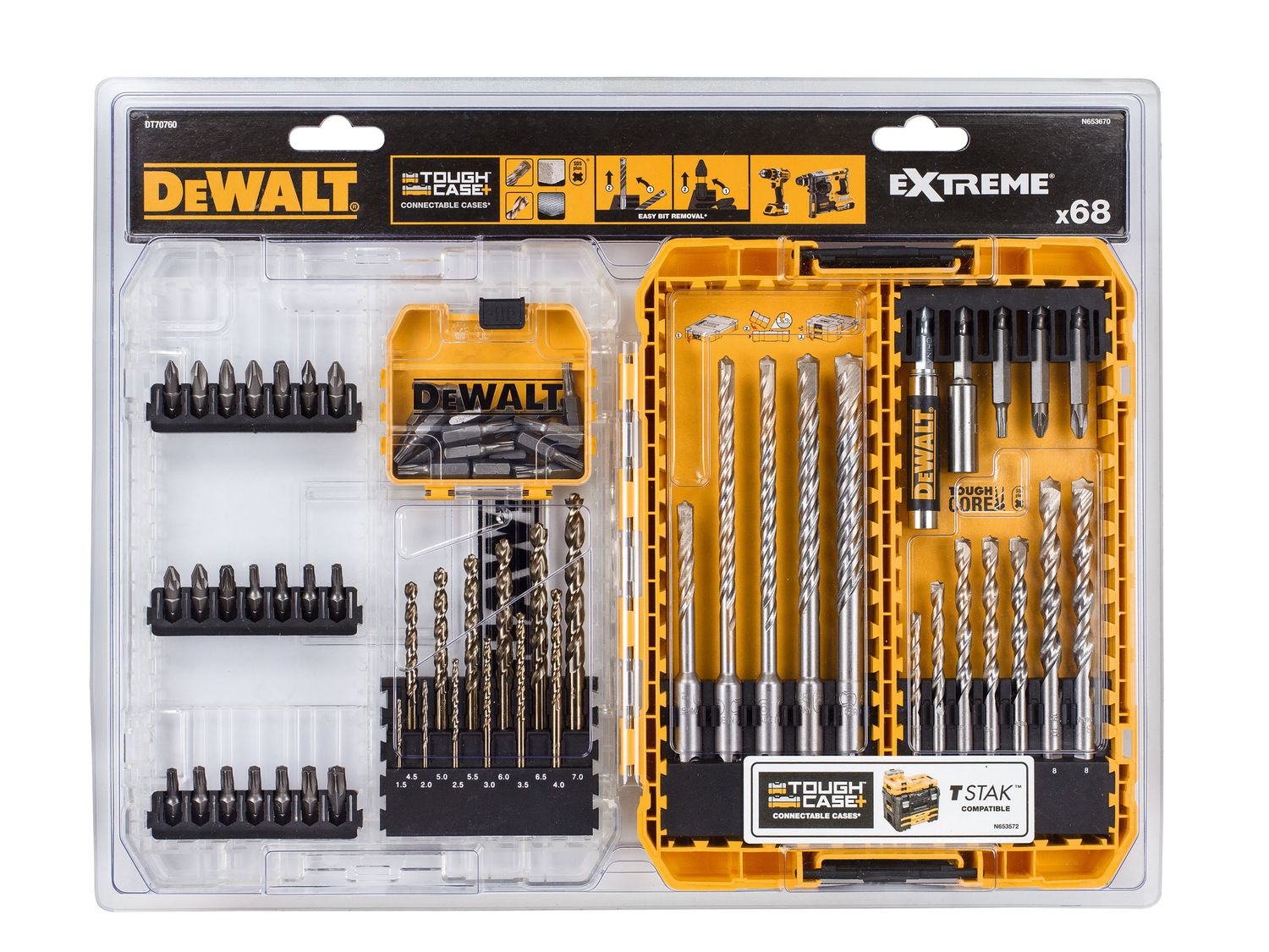 Dewalt DT70760 68pc Mixed Drill and Bit Set