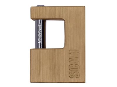 Scan SCAPLB80SHUT Brass Padlock Shutter 80mm