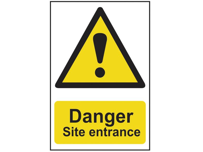 Scan SCA4102 Danger Site Entrance - PVC Sign 400 x 600mm
