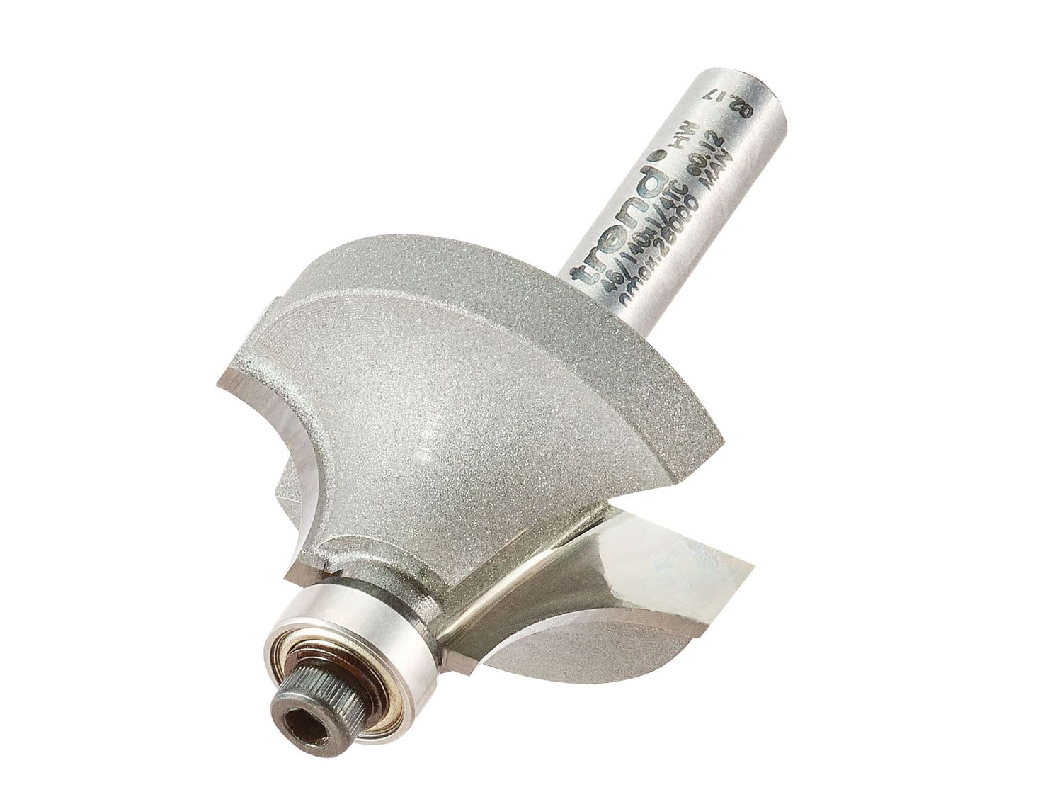 Trend TRE4614014TC 46/140 x 1/4 TCT Bearing Guided Ovolo &amp; Round Over 9.5mm Radius