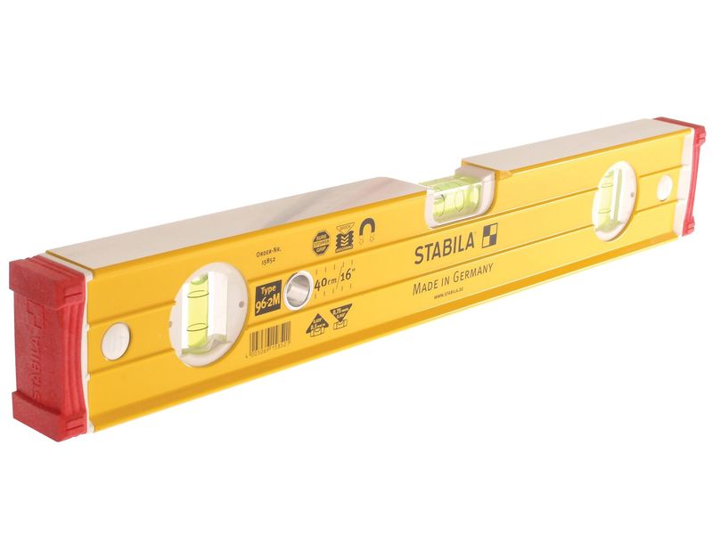 Stabila 15852 - 96-M-2 Magnetic Spirit Level 3 Vial 40cm