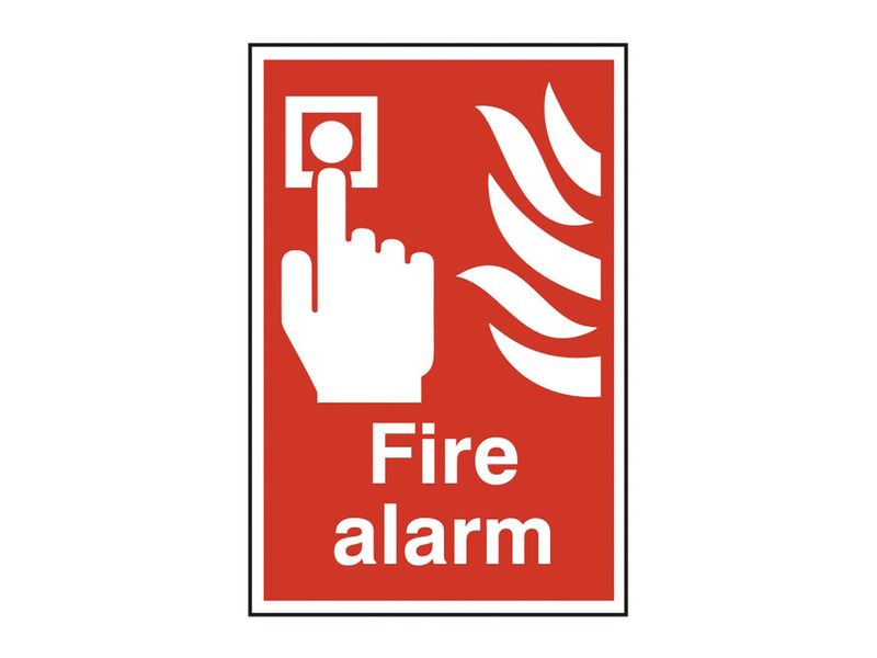 Scan SCA1400 Fire Alarm - PVC Sign 200 x 300mm