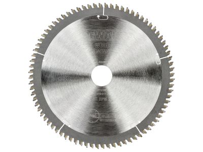 DEWALT DEWDT4286QZ Series 40 Circular Saw Blade 216 x 30mm x 80T TCG/Neg