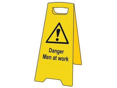 Scan SCA4710 Danger Men At Work - Heavy Duty &#39;A&#39; Board