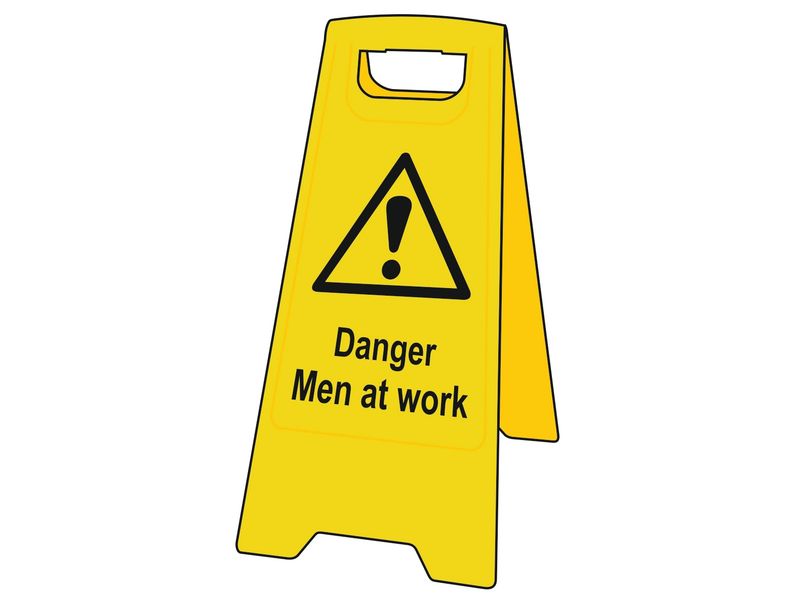Scan SCA4710 Danger Men At Work - Heavy Duty 'A' Board