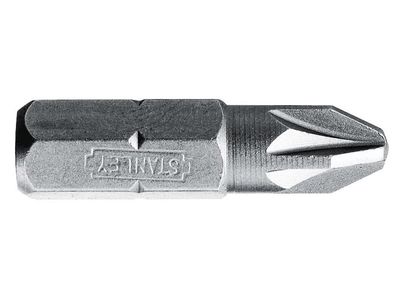 STANLEY STA168949B Pozidriv Bits PZ2 x 25mm (Box 25)