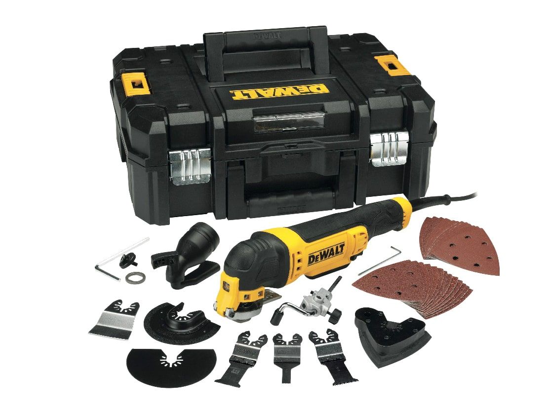 DEWALT DEWDWE315KT DWE315KT Multi-Tool Quick Change Kit &amp; TSTAK 300W 240V
