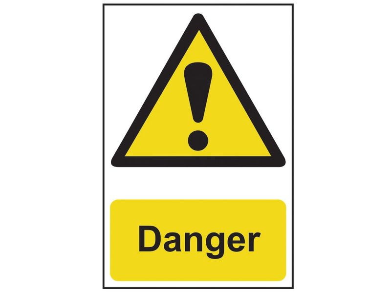 Scan SCA1301 Danger - PVC Sign 200 x 300mm
