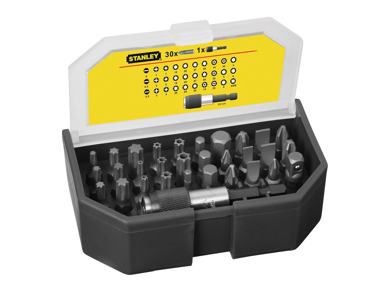 STANLEY STA113903 Bit Set &amp; Holder, 31 Piece