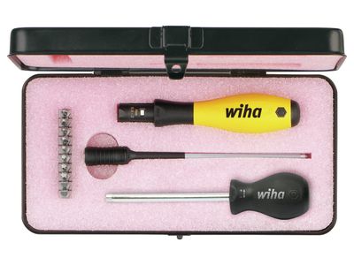 Wiha WHA43898 TorqueVario-S ESD Screwdriver Set, 14 Piece (inc. Case)