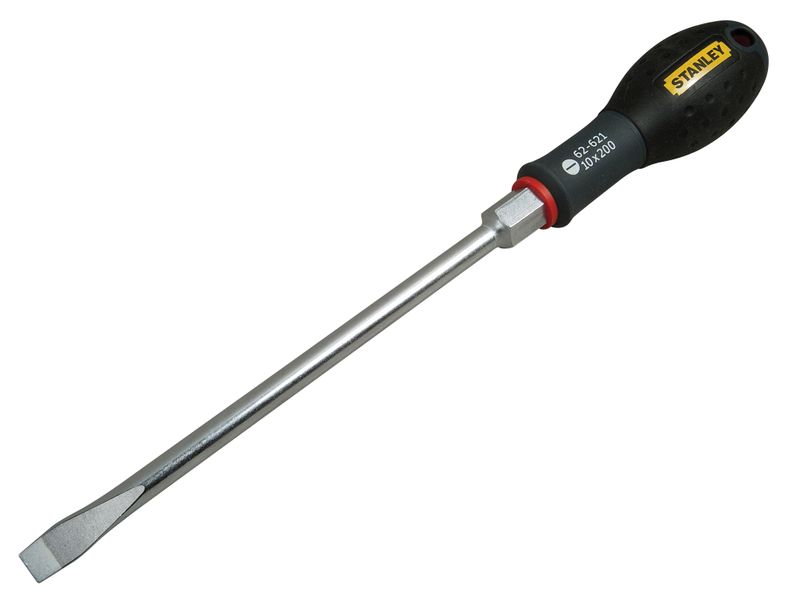 STANLEY STA062621 FatMax Bolster Screwdrivers Flared Tip 10 x 200mm