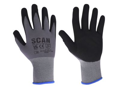 Scan SCAGLONITMXX Microfoam Nitrile Coated Gloves - XXL (Size 11)