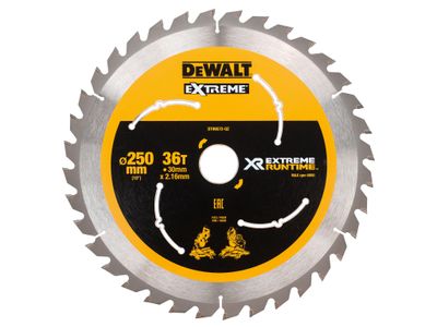 Dewalt DT99572QZ Extreme Runtime FlexVolt Mitre Saw Blade 250 x 30mm x 36T