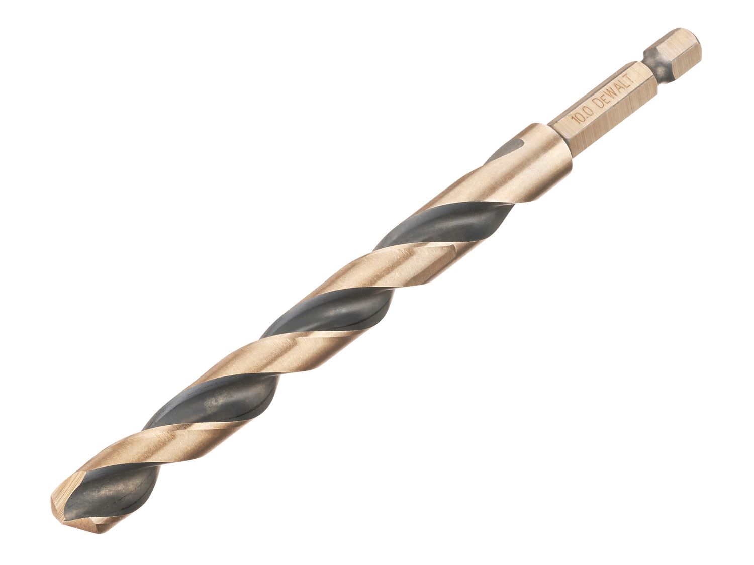 Dewalt DT20616 Black and Gold Hex HSS-G Drill Bit 10mm