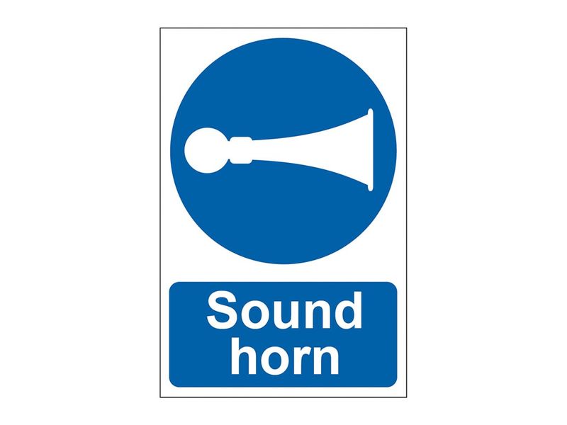 Scan SCA0250 Sound Horn  - PVC Sign 200 x 300mm