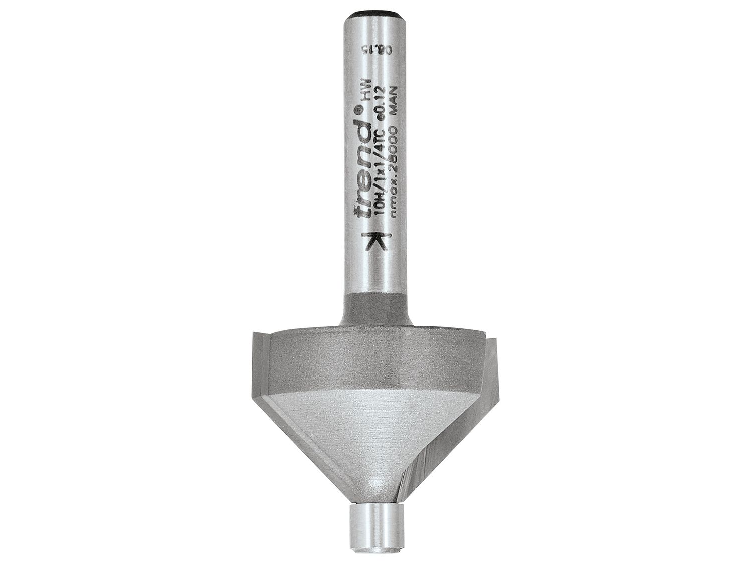 Trend TRE10H114TC 10H/1 x 1/4 TCT Pin Guided Chamfer / Bevel 45° 10 .0 x 14.0mm