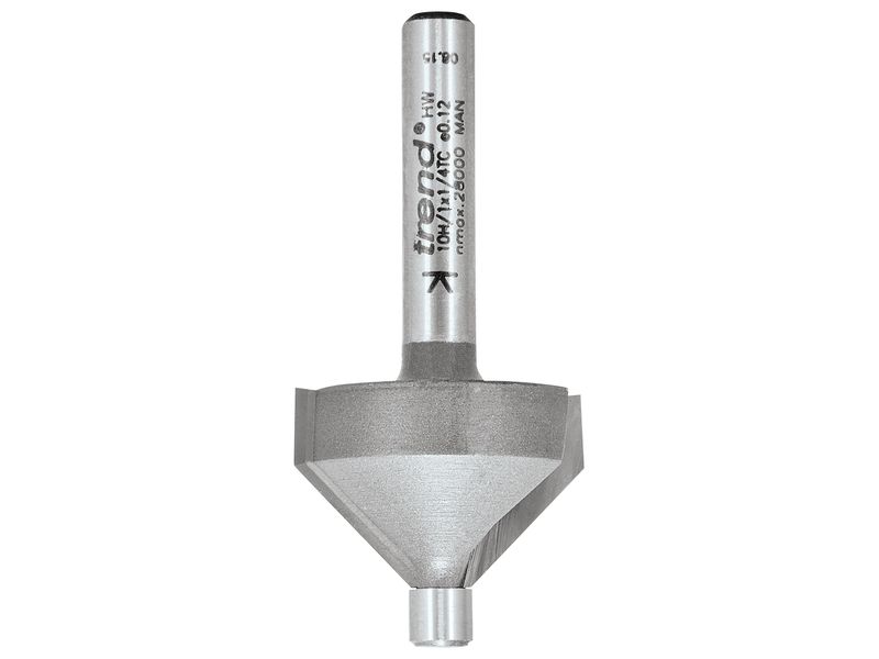 Trend TRE10H114TC 10H/1 x 1/4 TCT Pin Guided Chamfer / Bevel 45° 10 .0 x 14.0mm