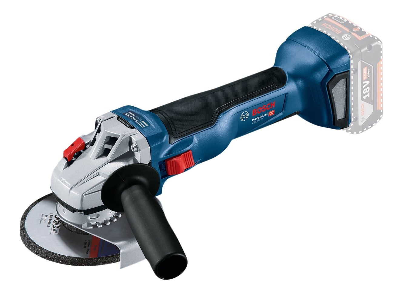 Bosch BSH6019J4000 GWS 18V-10 Professional Angle Grinder 115mm 18V Bare Unit