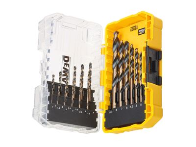DEWALT DEWDT70728QZ DT70728 BLACK&amp;GOLD HSS Drill Set, 19 Piece