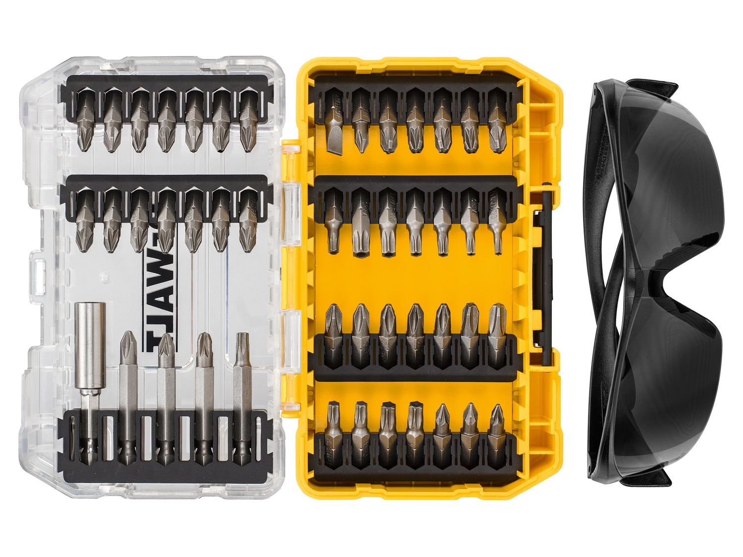 DEWALT DEWDT70703QZ DT70703 Screwdriving Set, 47 Piece + Safety Glasses