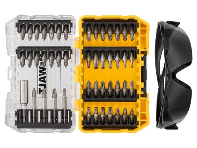 DEWALT DEWDT70703QZ DT70703 Screwdriving Set, 47 Piece + Safety Glasses