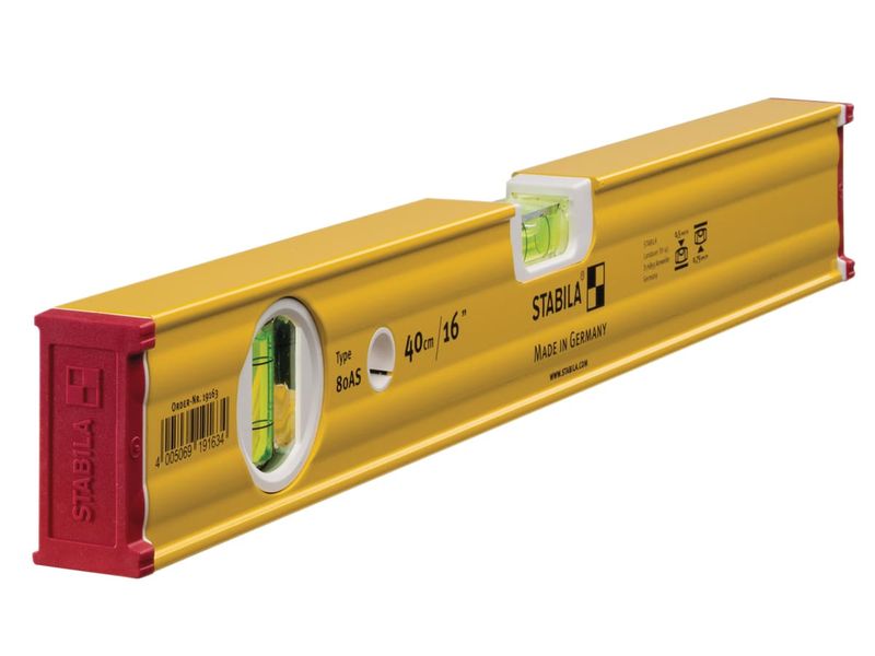 Stabila 19163 - 80 AS Spirit Level 2 Vial 40cm