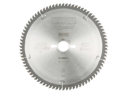 Dewalt DT4287QZ Series 40 Circular Saw Blade 250 x 30mm x 80T TCG/Neg