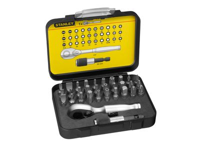 STANLEY STA113904 FatMax Bit &amp; Ratchet Set, 32 Piece