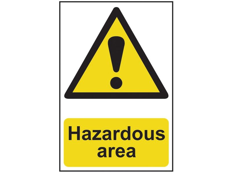 Scan SCA4107 Hazardous Area - PVC Sign 400 x 600mm