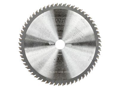 DEWALT DEWDT4351QZ Series 60 Circular Saw Blade 250 x 30mm x 60T