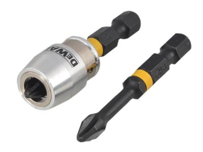 DEWALT DEWDT70536T Impact Torsion Bits PH2 x 50mm (x2) and Magnetic Screwlock Sleeve
