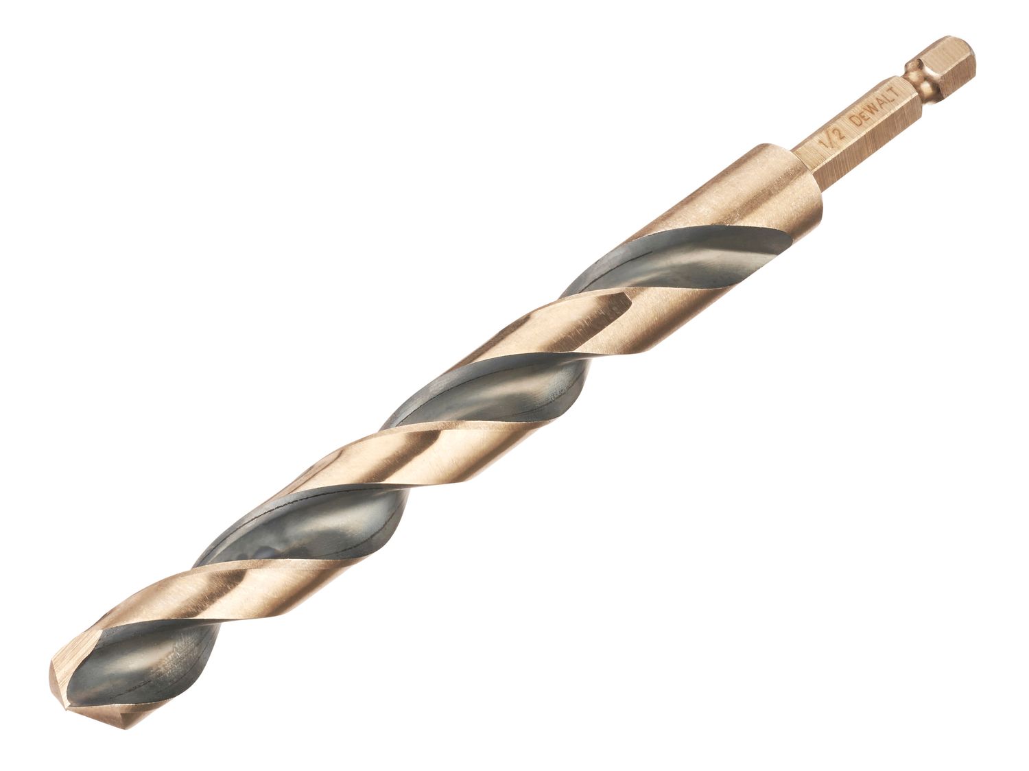 Dewalt DT20618 Black and Gold Hex HSS-G Drill Bit 12mm