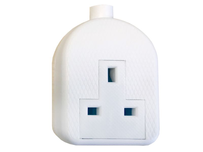 SMJ SMJRTS1GW White Trailing Extension Socket 13A 1-Gang