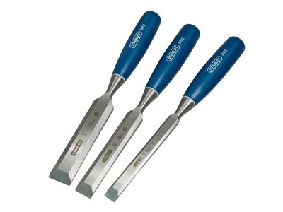 Stanley 0-16-128 5002 Bevel Edge Chisel Set, 3 Piece