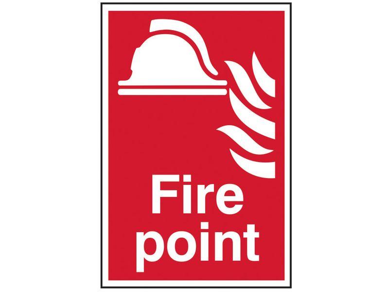 Scan SCA1451 Fire Point - PVC Sign 200 x 300mm