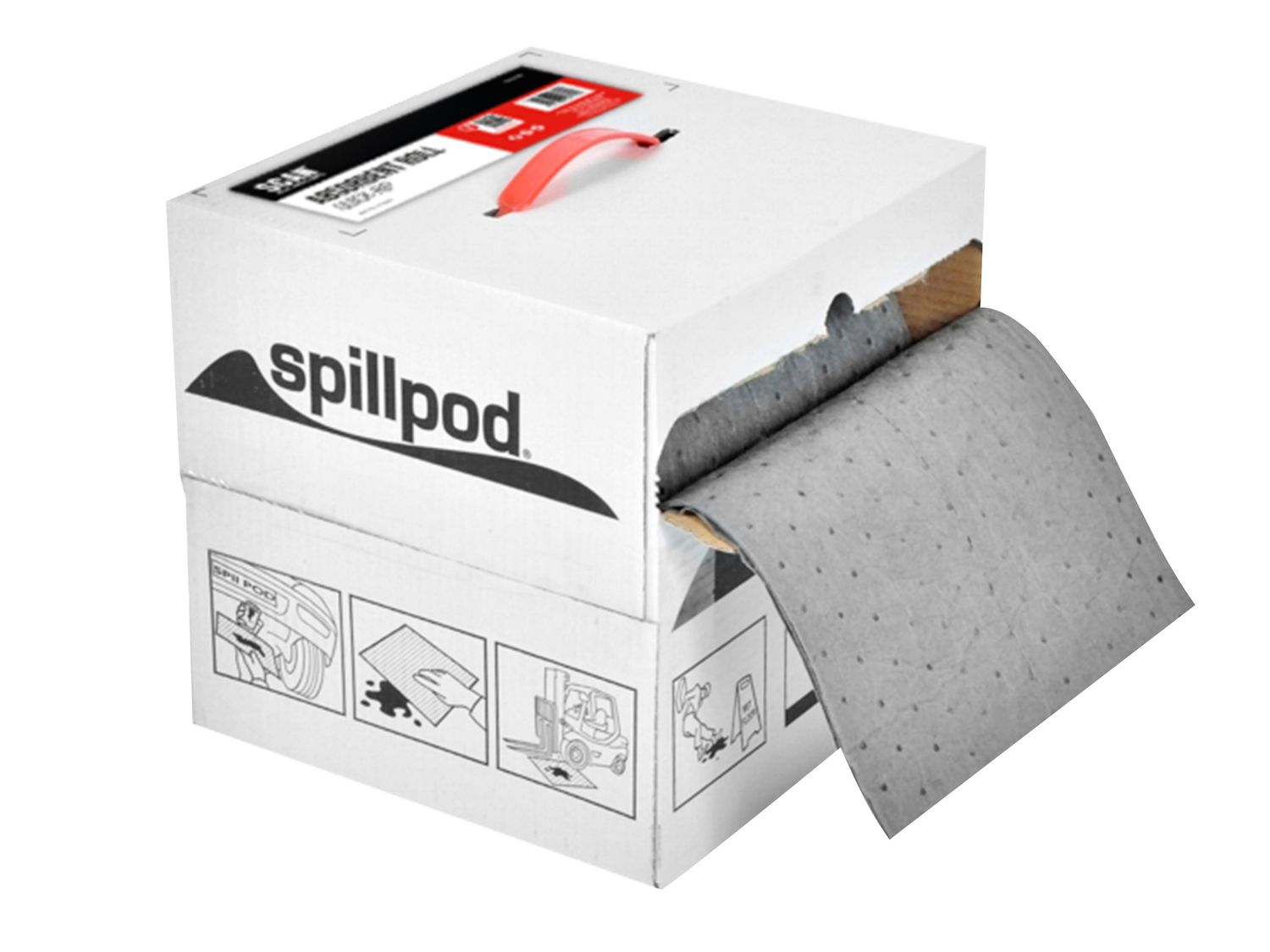 Scan SCASCUAROLL Universal Absorbent Quick-Rip Roll Box
