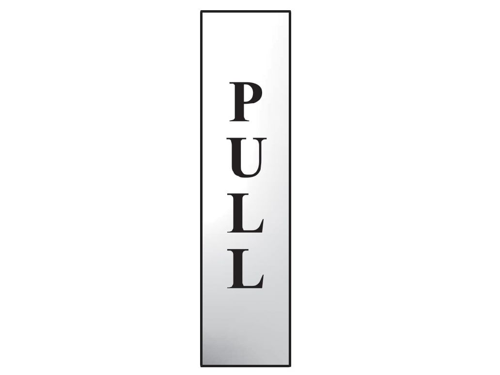 Scan SCA6034C Pull Vertical - Polished Chrome Effect 50 x 200mm