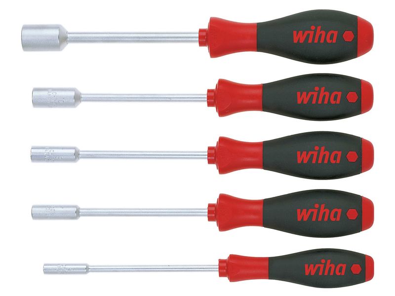 Wiha WHA01034 SoftFinish Hex Nut Driver Set, 5 Piece