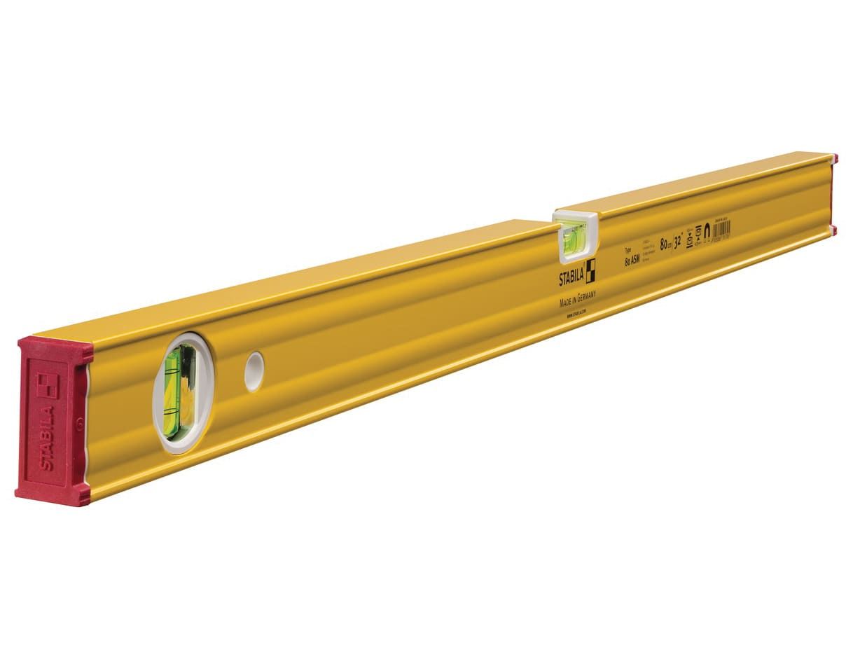 Stabila 19179 - 80 ASM Magnetic Spirit Level 2 Vial 80cm