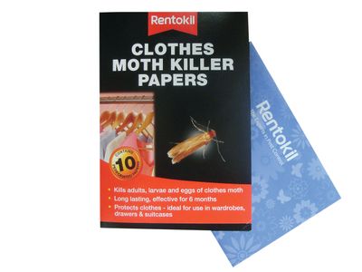 Rentokil RKLFA115 Clothes Moth Papers (Pack 10)