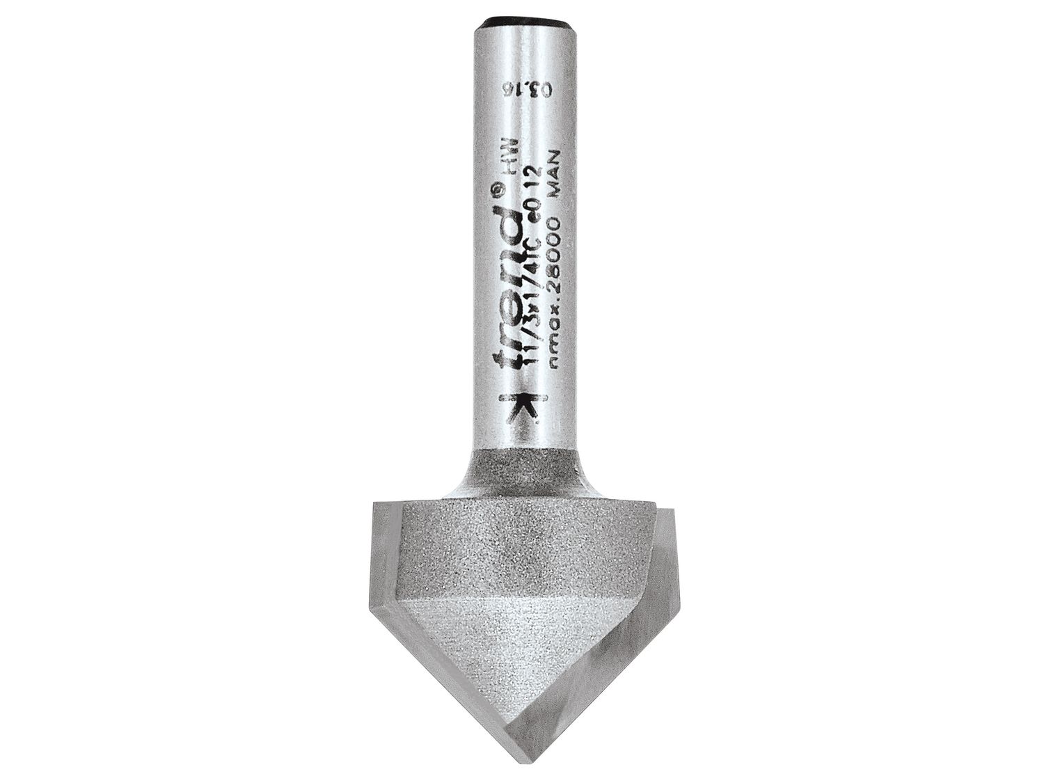 Trend TRE11314TC 11/3 x 1/4 TCT V-Groove Cutter 45° 9.2 x 19.1mm