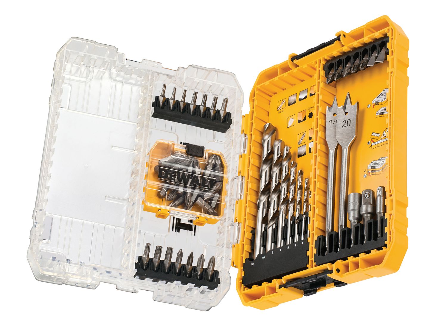 DEWALT DEWDT70757QZ DT70757 Mixed Drill &amp; Bit Set, 55 Piece