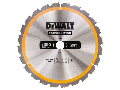 Dewalt DT1958 Stationary Construction Circular Saw Blade 305 x 30mm x 24T ATB/Neg