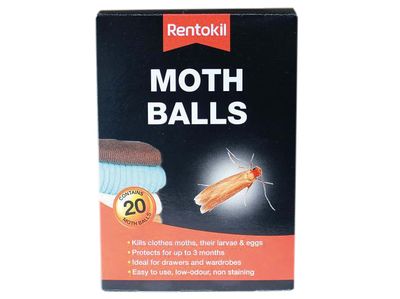 Rentokil RKLPSM97 Moth Balls (Pack 20)
