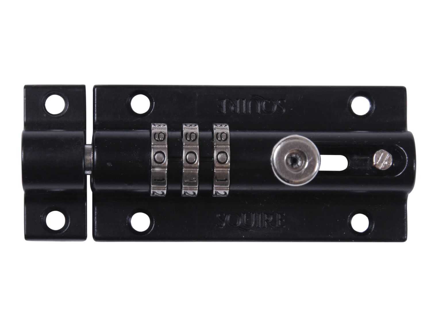 Squire HSQCOMBI3 CombiBolt 3 Re-Codable Locking Bolt Black 92mm