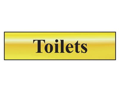 Scan SCA6005 Toilets - Polished Brass Effect 200 x 50mm