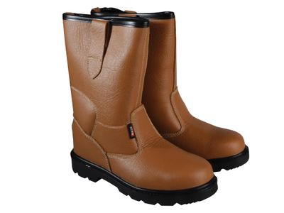 Scan Texas Lined Rigger Boots Tan UK 7 EUR 41