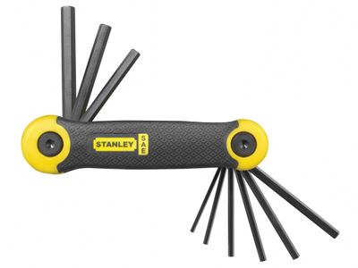STANLEY STA269265 Imperial Folding Hexagon Key Set, 9 Piece (5/64 - 1/4in)