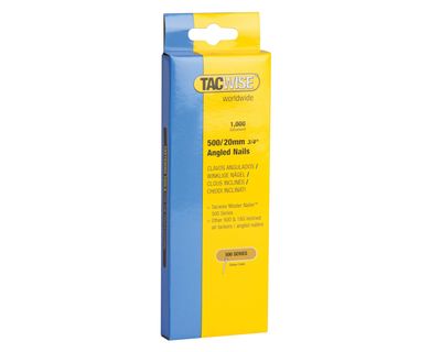 Tacwise TAC0479 500 18 Gauge 20mm Angled Galvanised Nails (Pack 1000)
